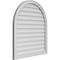 Ekena Millwork Round Top Surface Mount PVC Gable Vent w/ 2"W x 1-1/2"P Brickmould Frame, 32"W x 36"H GVPRT32X3602SN - alternate 4